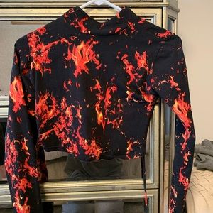 Long sleeve fire top from motel rocks!